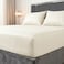 4Bed Striped Bed Sheet - 180*200 Cm - Off White