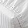 4Bed Striped Bed Sheet - 180*200 Cm - White