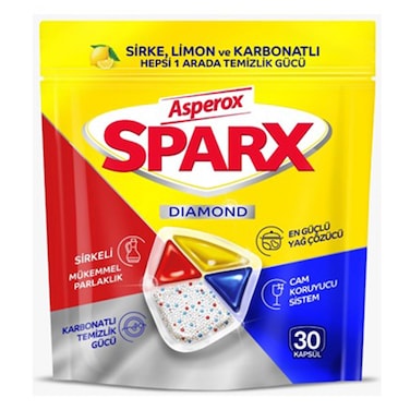 Asperox Sparks Diamond Dishwasher Cleaner Capsules - 30 Capsule