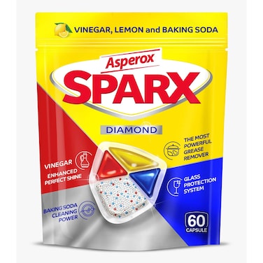 Asperox Sparks Diamond Dishwasher Cleaner Capsules - 60 Capsule