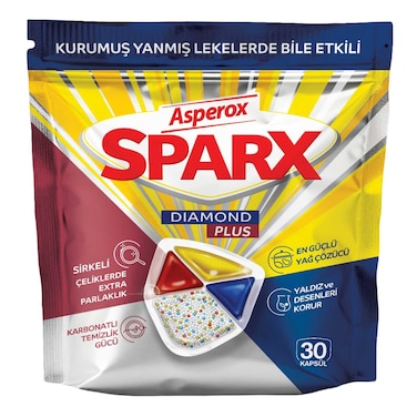Asperox Sparks Diamond Plus Dishwasher Cleaner Capsules - 30 Capsule