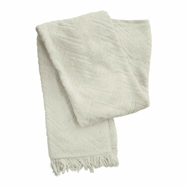 United Textile Bath Towel Zigzag - 70*130cm - White