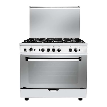 Fresh Plaza Cast Light Gas Cooker 90 Cm 5 Burners - Stainless Steel