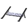 L'avvento Laptop Cooler Stand Lightweight Aluminum and Silicone Rubber Pad - Black