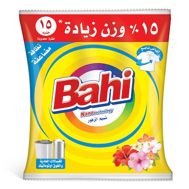 مسحوق غسيل باهي برائحة نسيم الزهور - 185 جرام