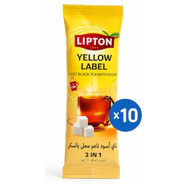 Lipton Tea with Sugar 2 in 1 - 14gm - 10 Sachets