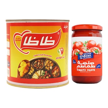 سمن ظاظا نباتي - 350 جم + صلصة طماطم الرشيدي - 300 جم
