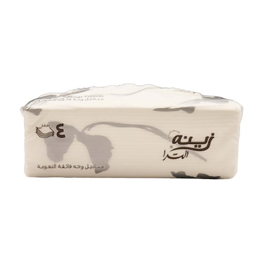 مناديل زينه الترا للوجه - 4 طبقات - 480 منديل