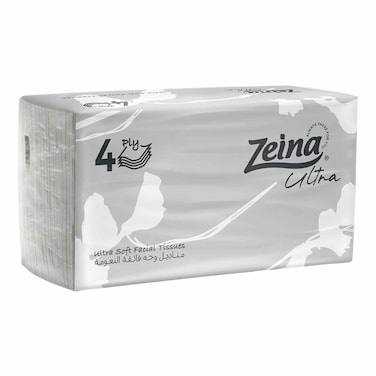 Zeina Ultra Facial Tissues - 4-ply - 480 Tissue