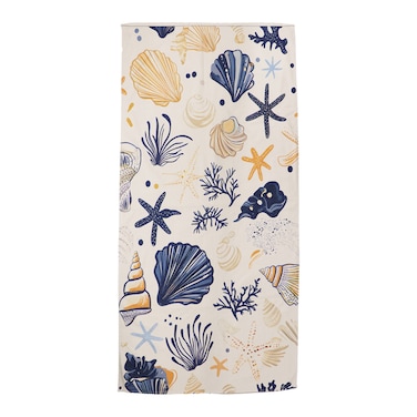 mhome Shells Blue Beach Mat - 70*140cm