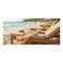 MH BEACH TOWEL STRIPED100*200 ORANG