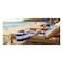 MH BEACH TOWEL STRIPED100*200 BLUE