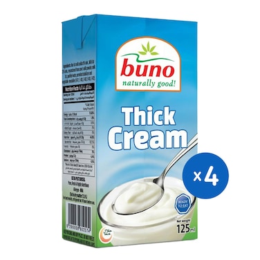 Buno Thick Cream Pack - 125gm - 4 Pieces