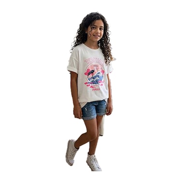 IZOR-GIRLS TEE FLAMINGO 11-13Y