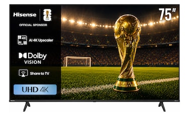 تلفزيون هايسنس الذكي 75 بوصة 4K فائق الدقة - 75A6N