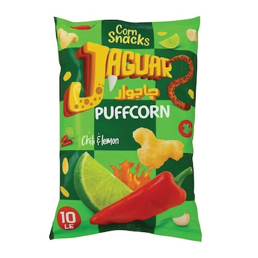 Jaguar Chili &amp; Lemon Puff Corn - 57 gm