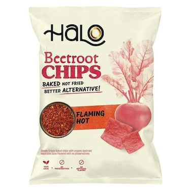 Halo Flaming Hot Lemon Beetroot Chips - 50 gm