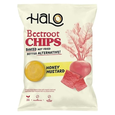 Halo Flaming Honey Mustard Beetroot Chips - 50 gm