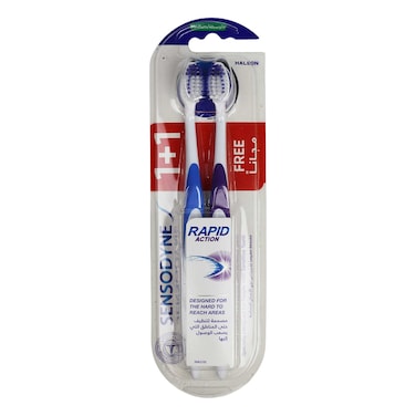 Sensodyne Rapid Action Toothbrush - Medium - 2 Pieces