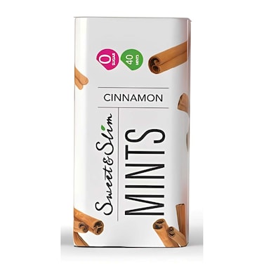 Sweet &amp; Slim Sugar Free Mints with Cinnamon Flavor - 32 gram