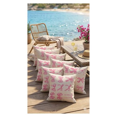 NAG-CUSHION COVER 45*45 MULTI BOWS