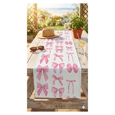 NAG-TABLE RUNNER 45*165 MULTI BOWS