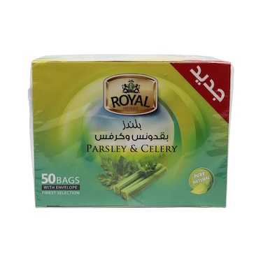 Royal Herbs Parsley and Celery Blends - 50 Tea Bags