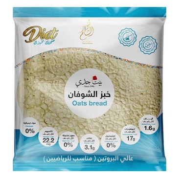 خبز تنور الشام بالشوفان - 7 قطع - 250 جم