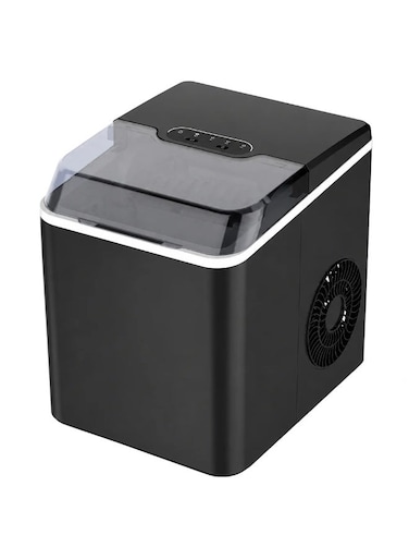 Bergen Ice Maker &ndash; 1.3l Capacity &ndash; Fast Ice Production &ndash;Black &ndash; Ic 1218