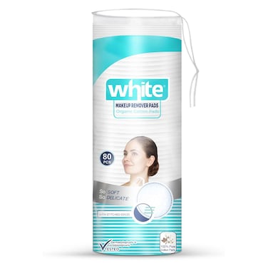 White Cotton Pads - 80 Pieces