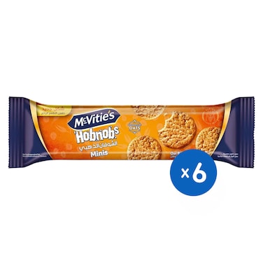 Mcvitie's Hobnobs Minis Gold Caramel Biscuits - 9 Pieces - 6 Pack