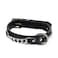 Naomi Black Leather Dog Collar - 40 cm