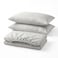 Sofia Fitted Bed Sheet Set - 160 Cm - Silver