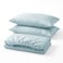 Sofia Fitted Bed Sheet Set - 160 Cm - Light Blue