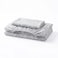 Sofia Fitted Single Bed Sheet Set - Silver - 120 cm - No. 5