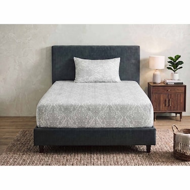 Sofia Fitted Single Bed Sheet Set - Grey - 120 cm - No. 31