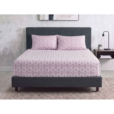Sofia Fitted Double Bed Sheet Set - Rose - 160 cm - No. 26