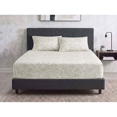 Sofia Fitted Double Bed Sheet Set - Beige - 160 cm - No. 30