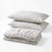 Sofia Fitted Double Bed Sheet Set - Grey - 160 cm - No. 31