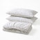 Sofia Fitted Double Bed Sheet Set - Greige - 180 cm - No. 7