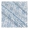Sofia Fitted Double Bed Sheet Set - White x Blue - 180 cm - No. 24