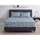 Sofia Fitted Double Bed Sheet Set - Blue - 180 cm - No. 28