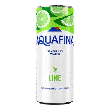 Aquafina Lime Sparkling Water Can - 250ml