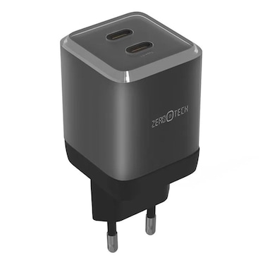 Zerotech Fast Charger 2 Ports Type C 70 Watt - Black - ZA-70