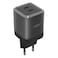 Zerotech Fast Charger 2 Ports Type C 70 Watt - Black - ZA-70