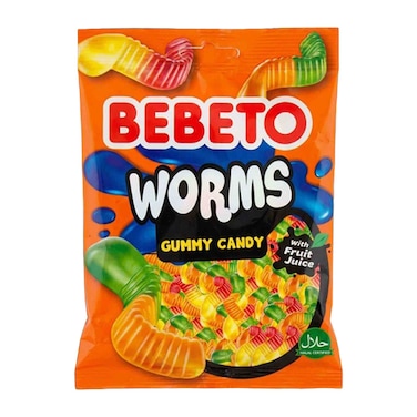 Bebeto Worms Gummy Candy - 35gm