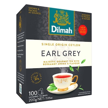 Dilmah Earl Grey Tea - 100 Tea Bags