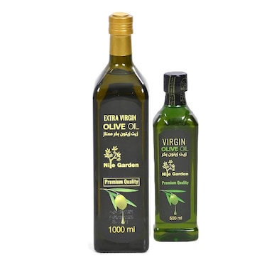 Nile Garden Extra Virgin Olive Oil - 1000ml + Virgin Olive Oil - 500ml