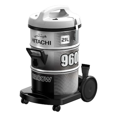 Hitachi Pail Can Vacuum Cleaner - 2200W - Platinum Grey - CV-960FPGFEG