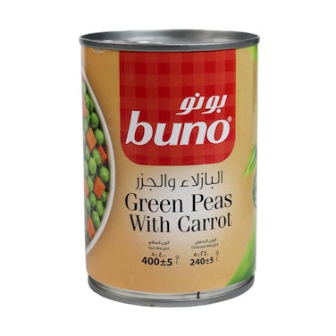 Buno Frozen Green Peas with Carrot - 400gm